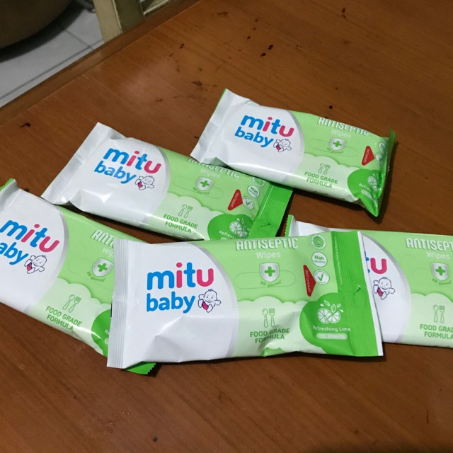 Jual Mitu Baby Tissue Basah Antiseptic 10 Sheets Murah | Shopee Indonesia
