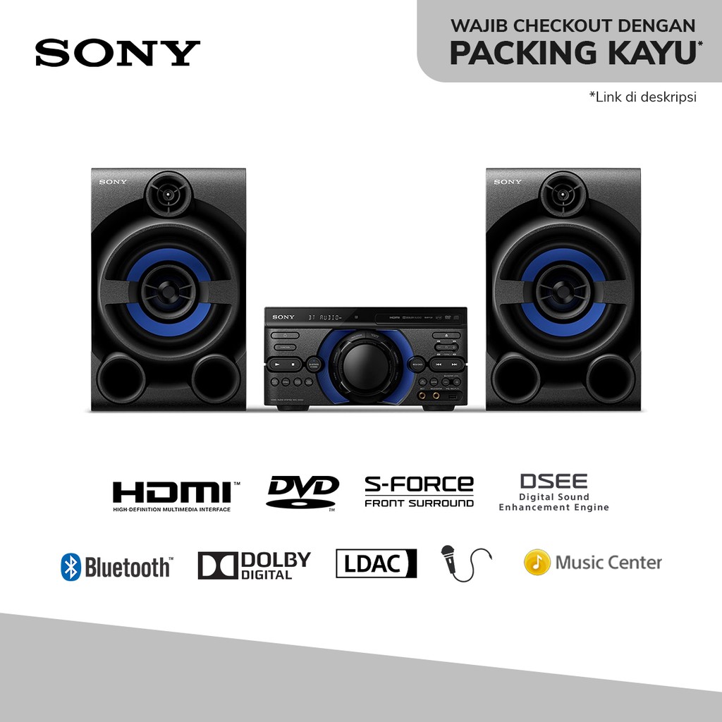 Jual Sony MHC-M40D / MHCM40D Speaker Audio High Power System DVD ...