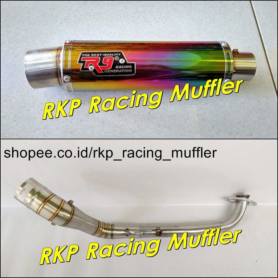 Jual Knalpot R9 mugello rainbow for Aerox Fino Lexi Mio Nmax Xmax XRide ...