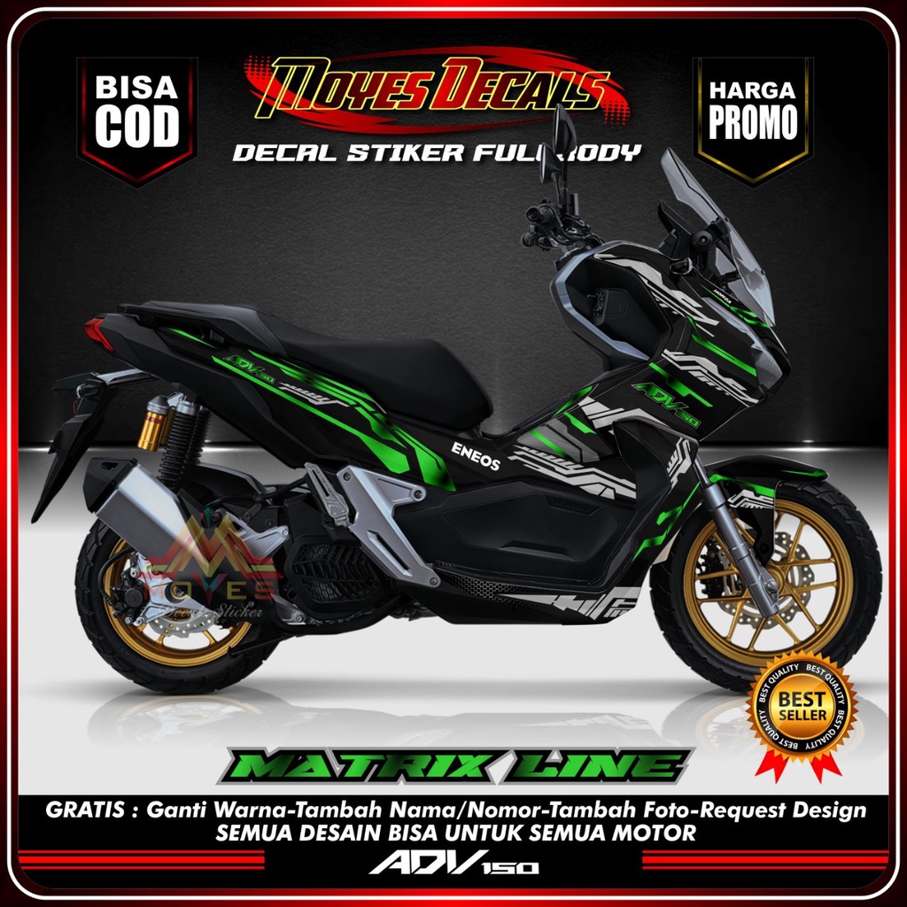 Jual decal motor adv 150 stiker motor adv 150 decal sticker honda adv