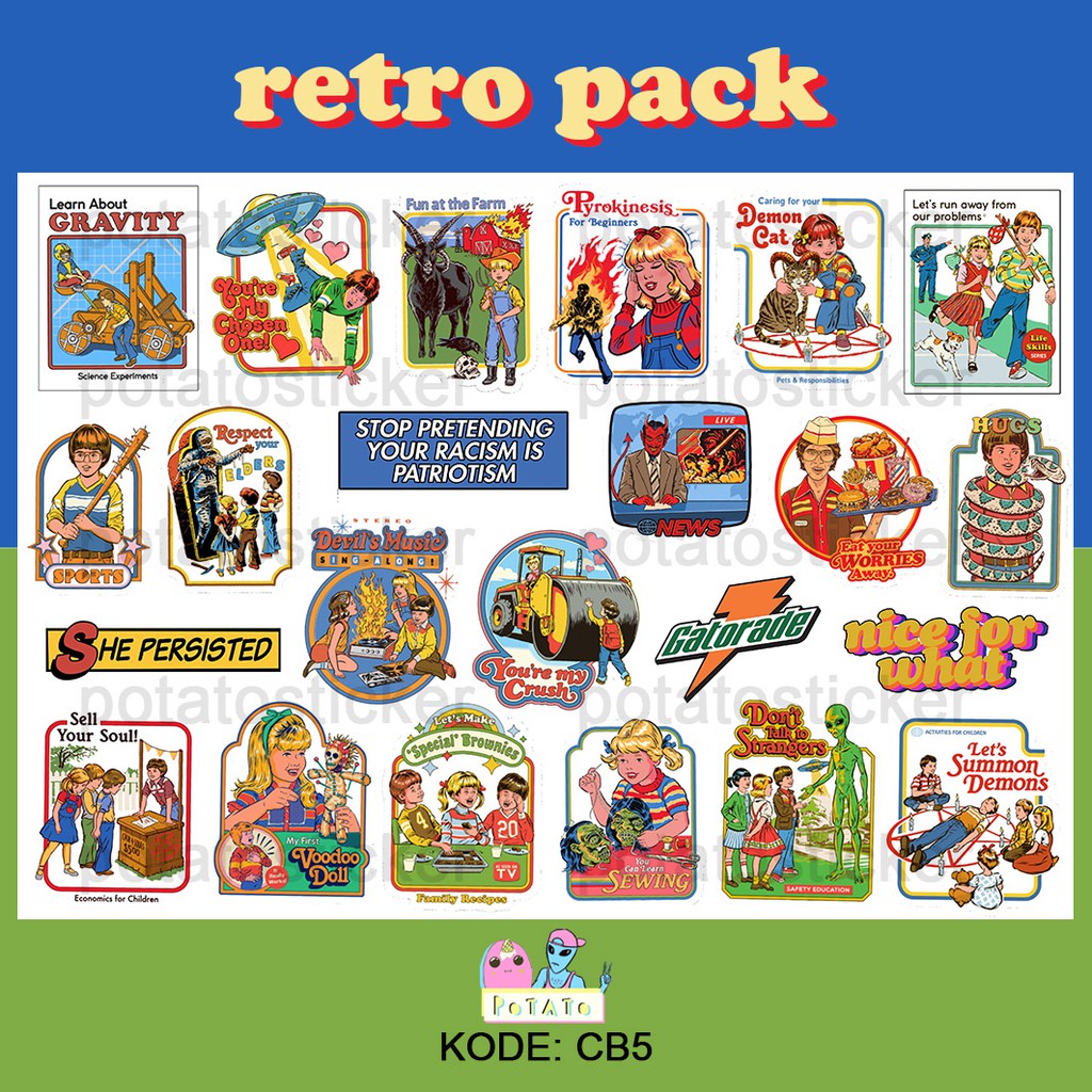 Jual retro - sticker tumblr | Shopee Indonesia