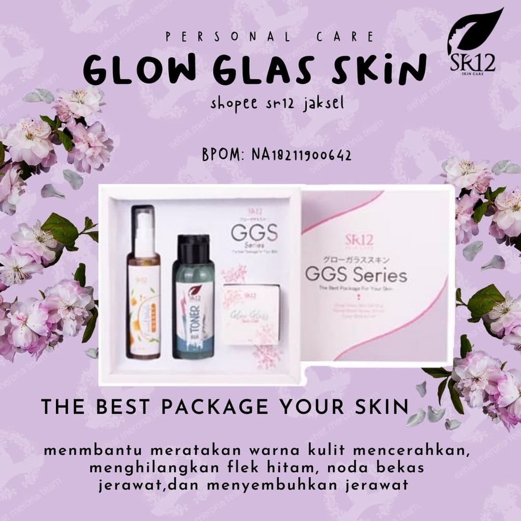 Jual Ggs Series Sr12 Paket Glowing Glow Glass Skin Magic Sr12 Glow Glass Skin Gel Red 3790