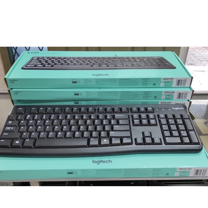 Jual Logitech Original Keyboard K120 Plug and Play USB Keyboard ...