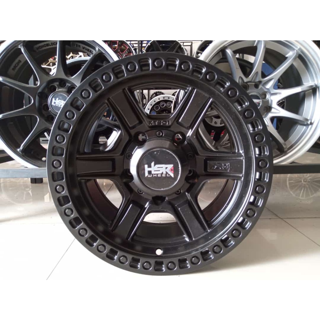 Jual Velg Mobil Offroad Ring Buat Katana Ferosa Jimny Dll Hsr Xts R Warna Black Shopee