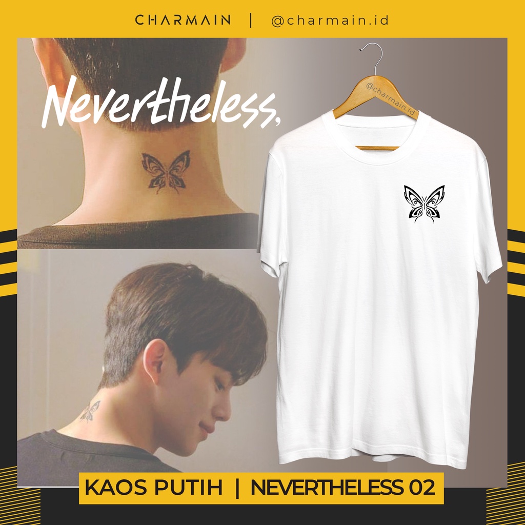 Jual Kaos Nevertheless Butterfly Tattoo KupuKupu Jae Eon Shopee Indonesia