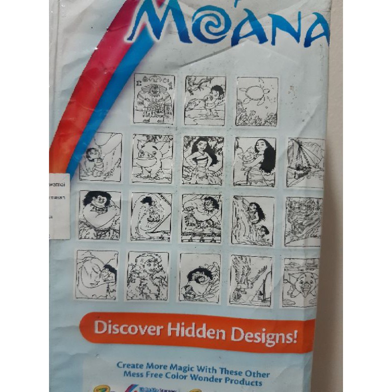 Jual Crayola Color Wonder - Moana Coloring Book Set | Shopee Indonesia