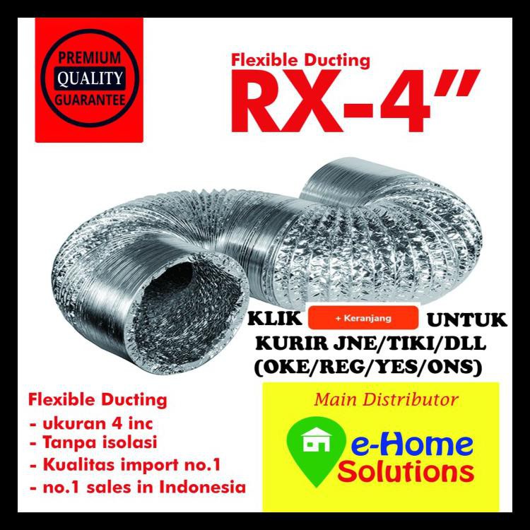 Jual Alumunium Selang Exhaust Flexible Duct Hose Ducting Shopee Indonesia