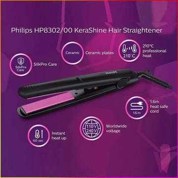 Catokan Pelurus Curly Rambut Philips HP8401 Selfie Hair Straightener