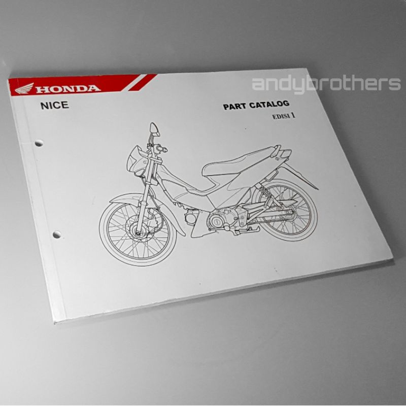 Jual Buku Manual Book Parts Catalog Motor HONDA NICE 110 2001-04 ...
