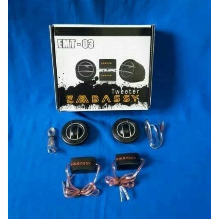 Jual Tweeter mobil Dome Embassy EMT-03 Sepasang Dome EMT-03 EMBASSY ...