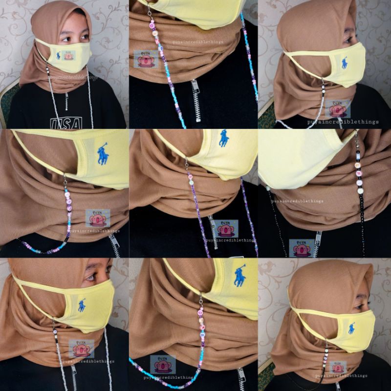 Jual strap mask / strap masker / mask chain / kaitan masker / kalung ...