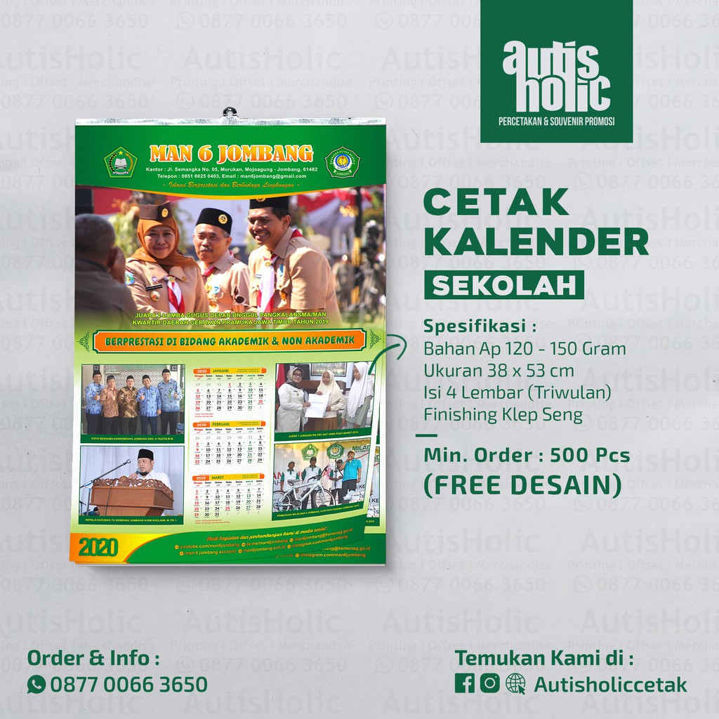 Jual KALENDER SEKOLAH I CETAK KALENDER I KALENDER 2021 | Shopee Indonesia