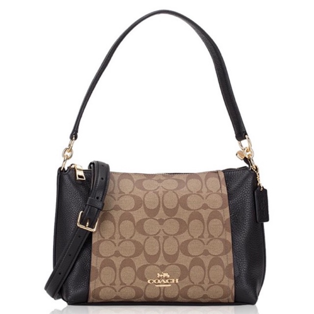 Jual Coach Small Marlon Shoulder Bag In Signature Canvas (1600