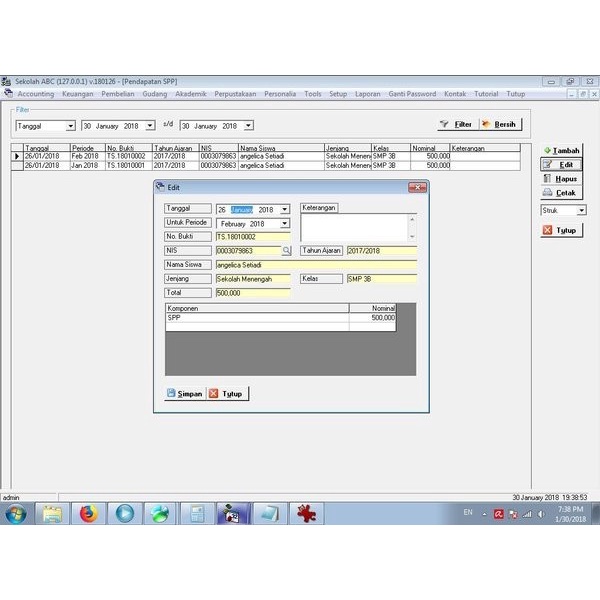 Jual TERMURAH Dvd Aplikasi - Software SPP Siswa Sekolah Bisa Custom ...