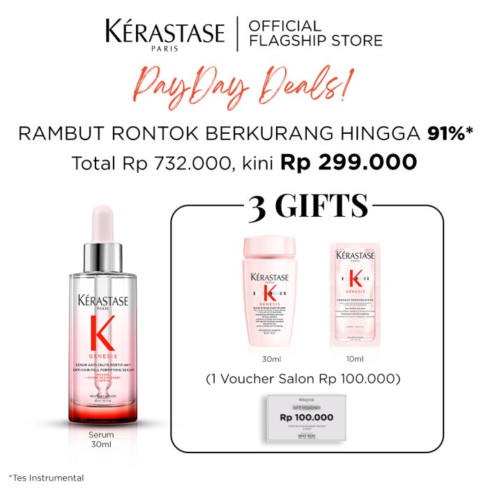 Jual Kerastase Anti Hair Fall Serum Rambut Rontok Genesis 30ml | Shopee ...