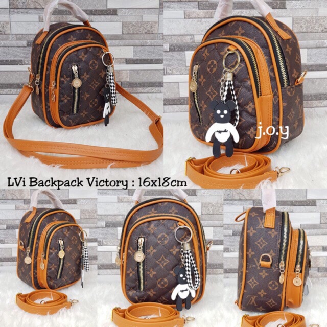 Jual Lv backpack victory Fashion Backpack x6209 Ransel wanita mini