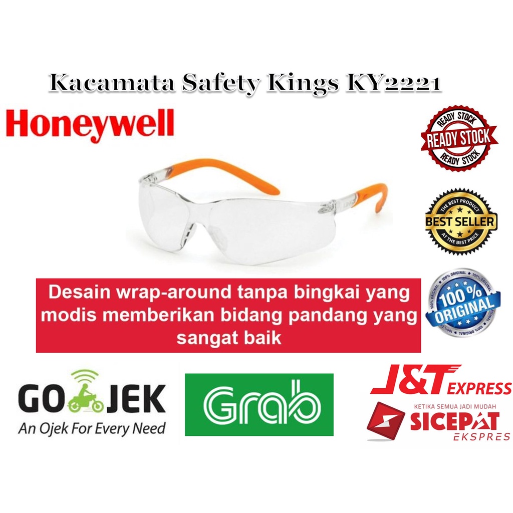 Jual Kaca mata safety kings ky 2221 clear Original Safety Glass Kings