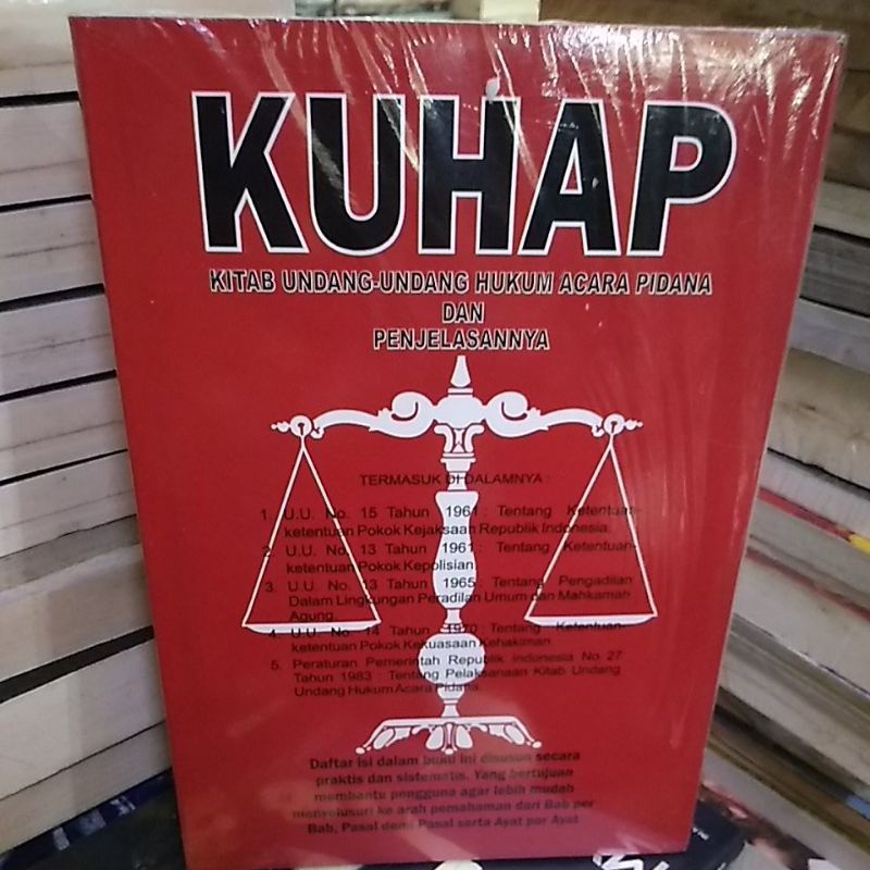 Jual Buku KUHAP Kitab Undang-undang Hukum Acara Pidana Dan ...