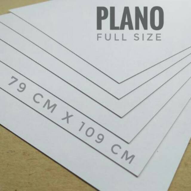 Jual ( 5 Lembar ) Kertas BW / Bluish White 250 Gsm Uk Plano 79 cm X 109 ...