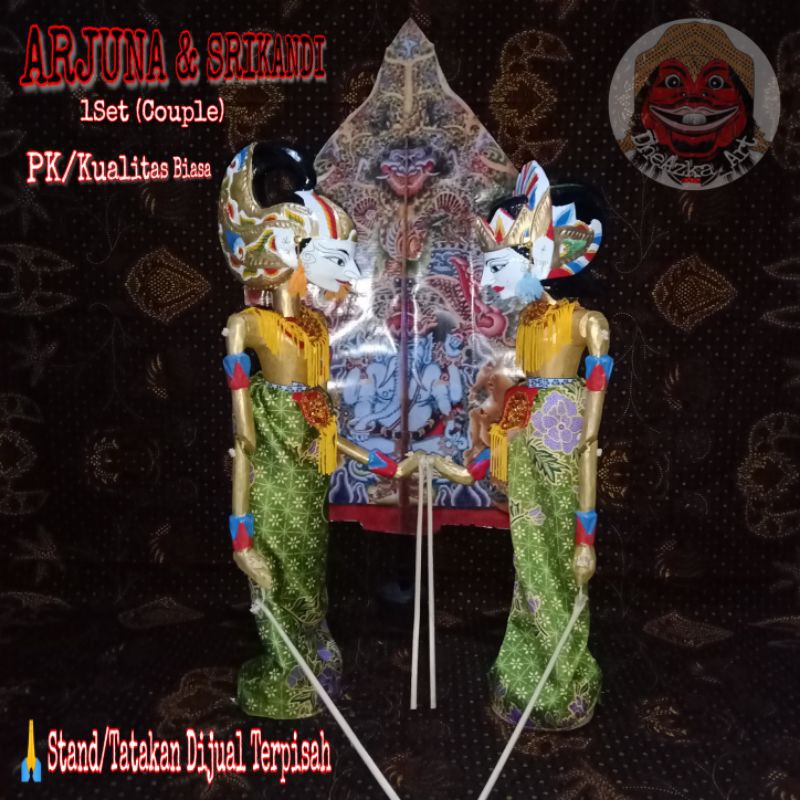 Jual Wayang Golek Arjuna And Srikandi 1set 2 Golek Shopee Indonesia