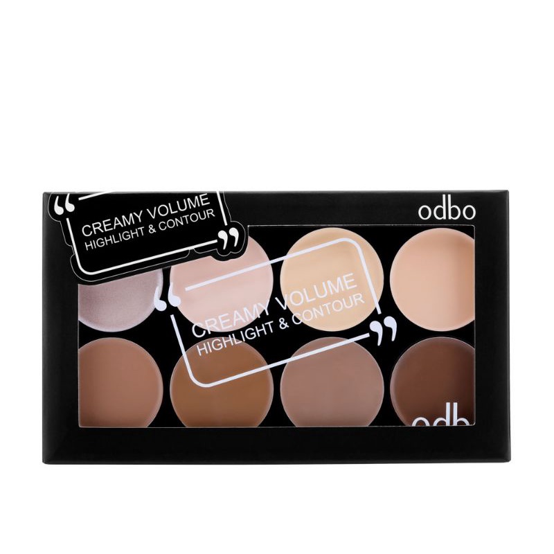 Jual ODBO Highlight & Contour Creamy volume palette #OD188 | Shopee ...