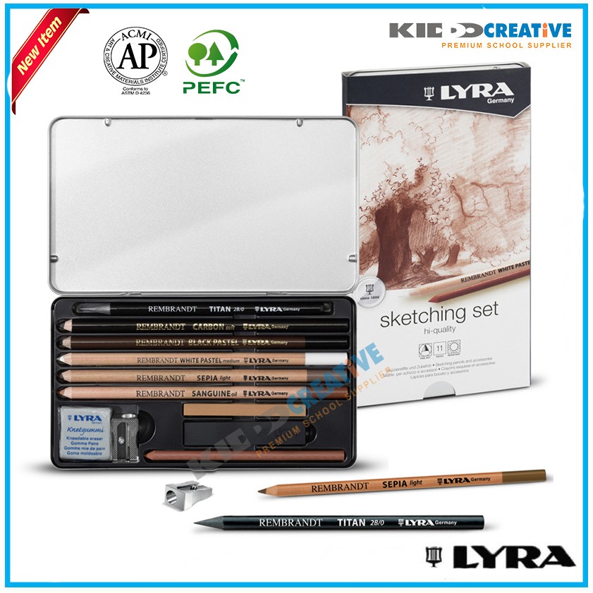 Jual LYRA REMBRANDT PENCIL SKETCHING SET | Shopee Indonesia