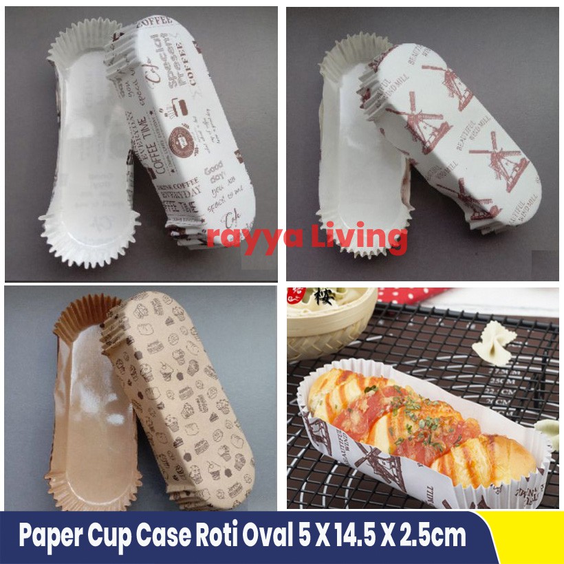 Jual Paper Cup Case Roti Oval Isi 20 Pcs Kertas Bolu Kukus | Shopee ...