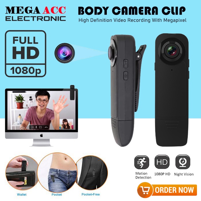 Jual Mini Camera Clip A18 HD 1080P With Night Vision - Bisa Untuk ...