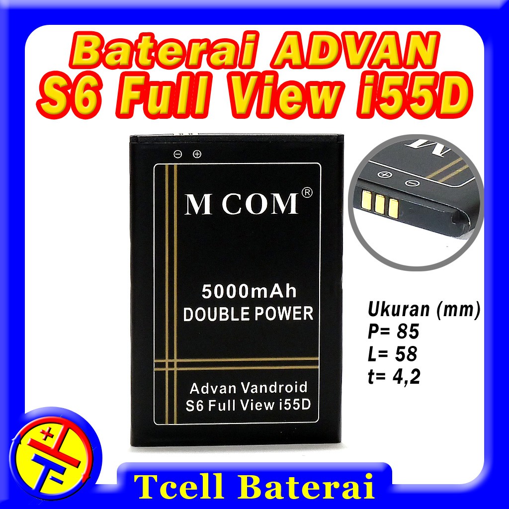 Jual Baterai ADVAN S6 Full View I55D Mcom Batre Batere Batrai Batrei Shopee Indonesia