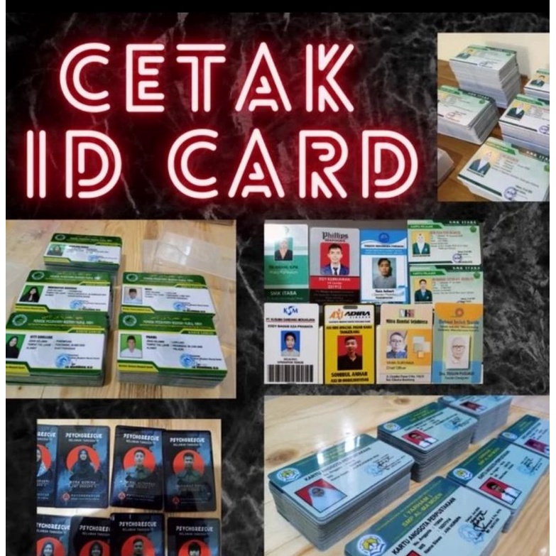 Jual cetak PVC Id Card full color 2 sisi | Shopee Indonesia