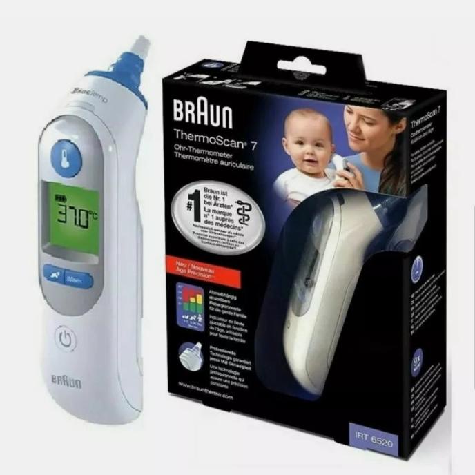 Jual NEW Braun ThermoScan 7 IRT6520 BabyAdult Digital Ear Thermometer Perlengkapan Tidur Bayi