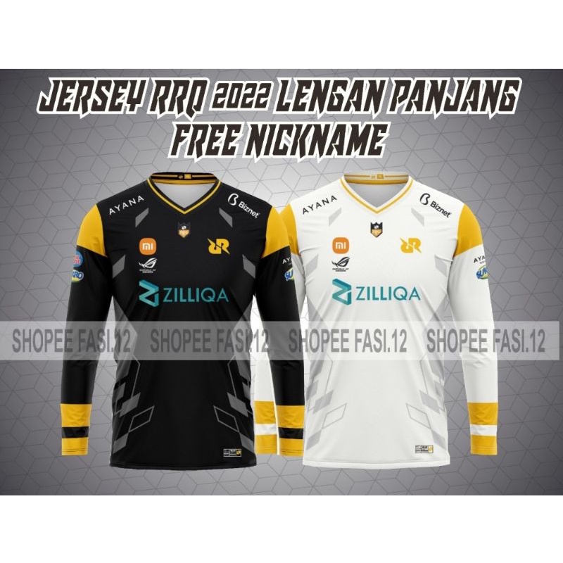 Jual Jersey RRQ 2022 lengan panjang (Free nickname) | Shopee Indonesia