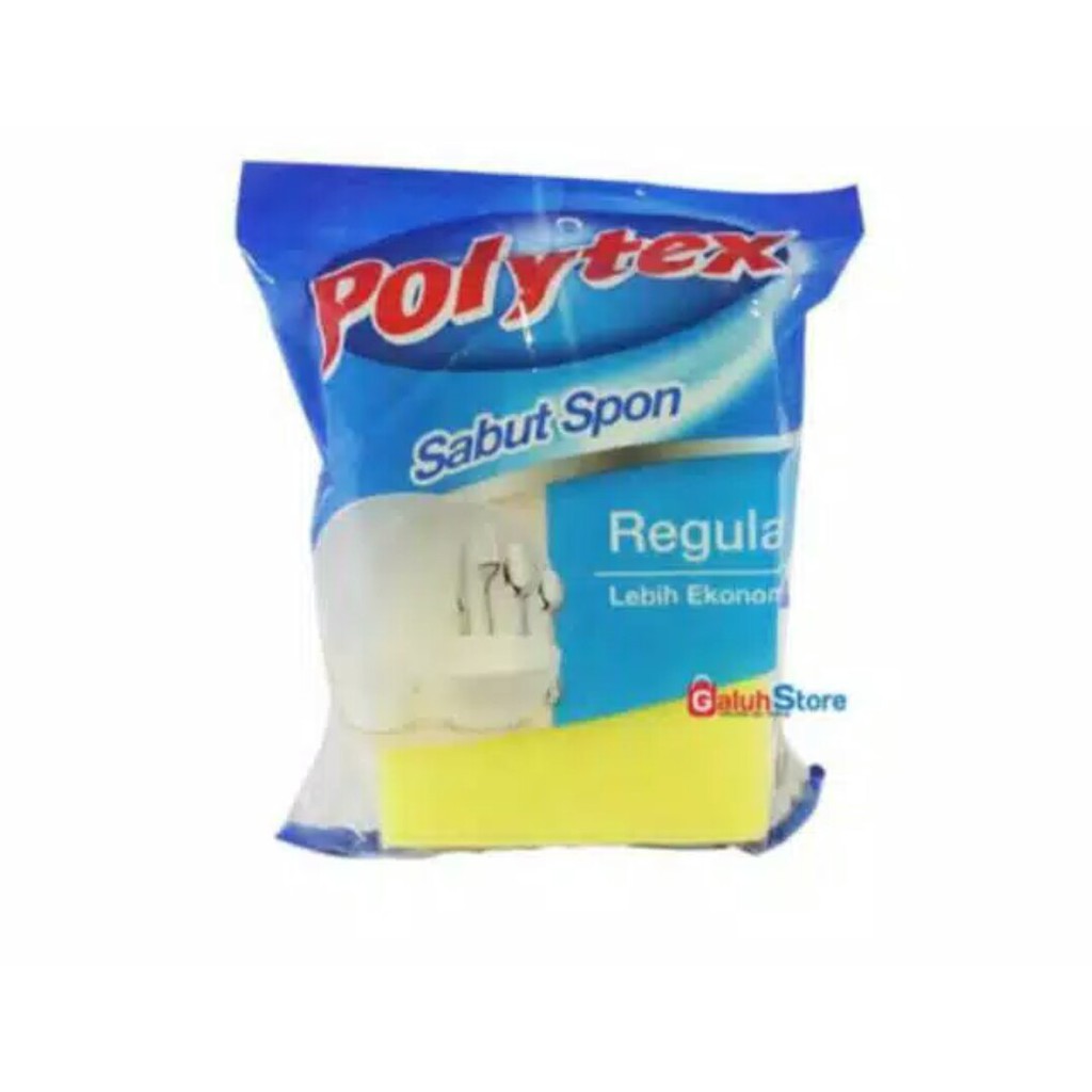 Jual SPONGE CUCI PIRING JUMBO MERK POLYTEX. TERMURAH | Shopee Indonesia