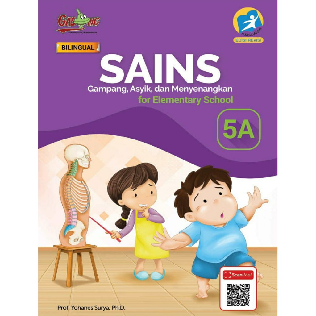 Jual BUKU SAINS GASING BILINGUAL K13 SD KELAS 5A Karangan Prof. Yohanes ...