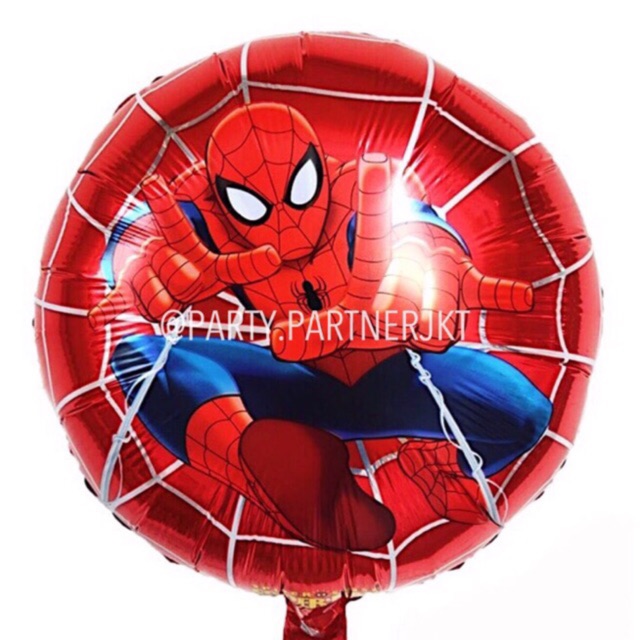 Jual [ECER HARGA GROSIR!] BALON FOIL HAPPY BIRTHDAY BULAT SPIDERMAN ...