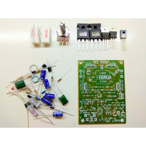 Jual Power Amplifier OCL 150 Watt Panda plus Komponen Kit | Shopee
