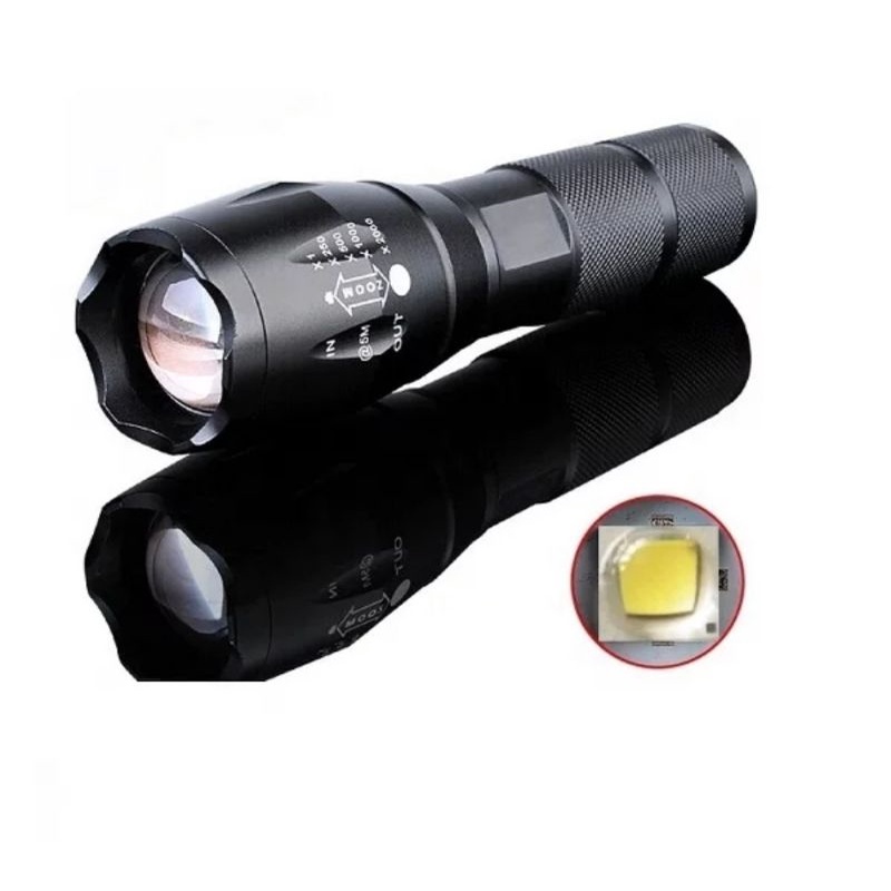 Jual Senter Jarak Jauh Senter Taktikal LED Polisi Satpam Security XML ...