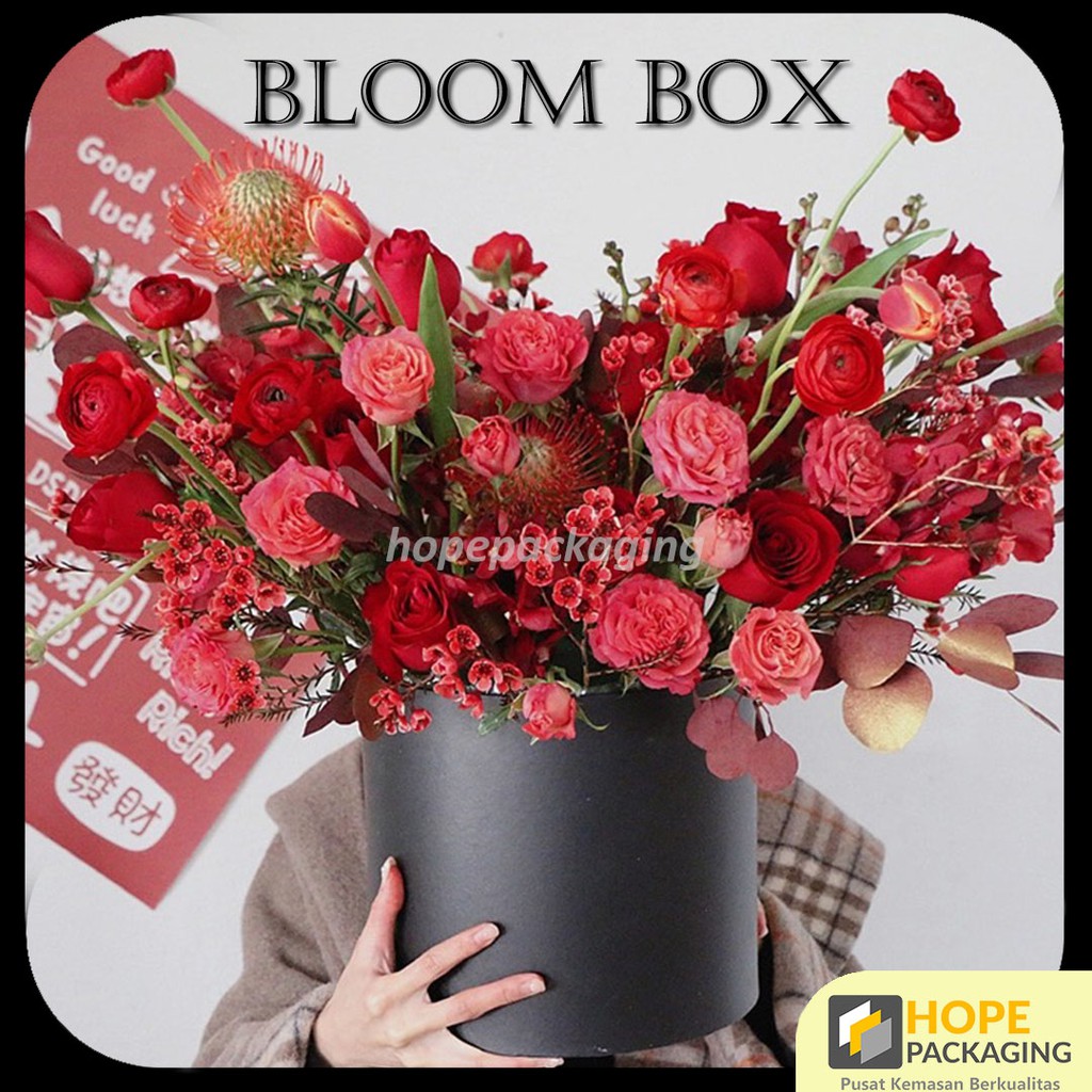 Jual Termurah Bloom Box Bulat Box Bunga Kotak Bunga / Flower Box ...