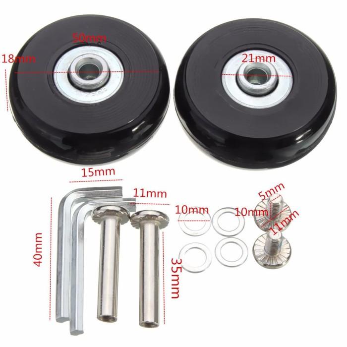 Jual Roda Koper Replacement Ukuran Diameter 50Mm (1Set) | Shopee Indonesia