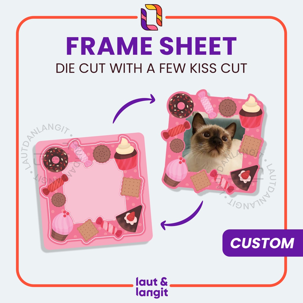 Jual Frame Sheet Stickers | For Freebies Print Sticker Frame Deco ...