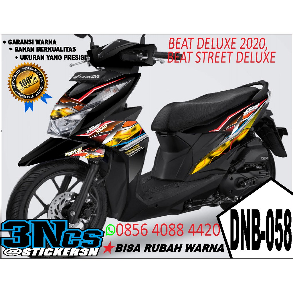 Jual decal honda beat 2021 racing fullbodi, decal murah honda beat