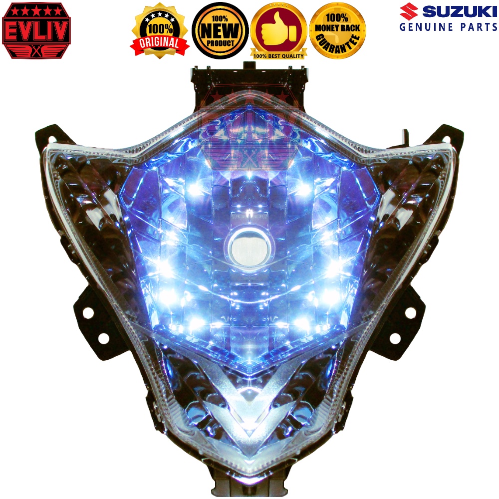 Jual Head lamp unit reflektor kepala lampu depan satria fu 150 facelift ...