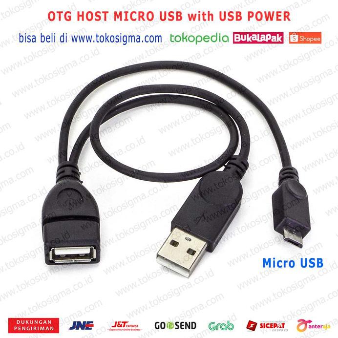 Jual kabel otg micro usb with power port adapter power usb a m shopee