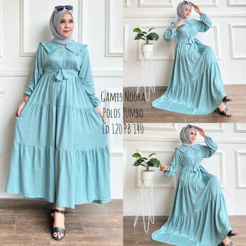 Jual Gamis Jumbo Midi Dres Jumbo Midi Dres Rayon Tebal Premium Midi Dres Susun Busui