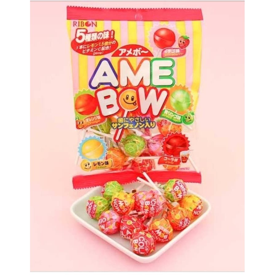 Jual Japanese Sweet Ribon Ame Bow Lollipop Candy Permen Lolipop