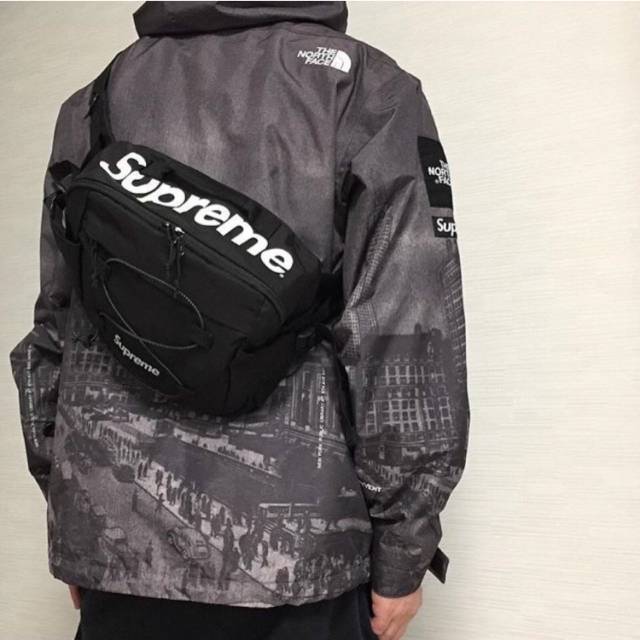 Supreme waist shop bag ss17 black