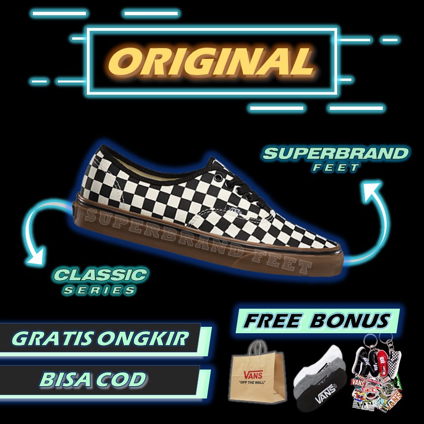 Harga vans hot sale authentic checkerboard