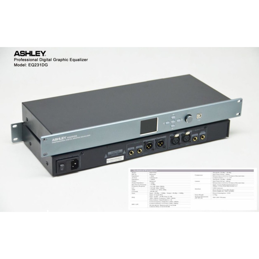 Jual EQUALIZER DIGITAL ASHLEY EQ 231DG ( ORIGINAL ) Shopee Indonesia