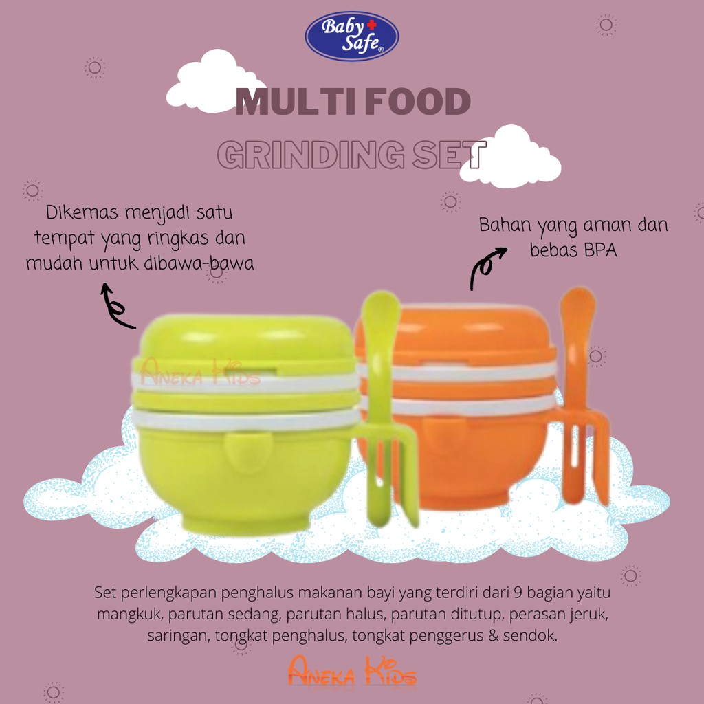 Jual Baby safe multi food grinding set AP014 Shopee Indonesia