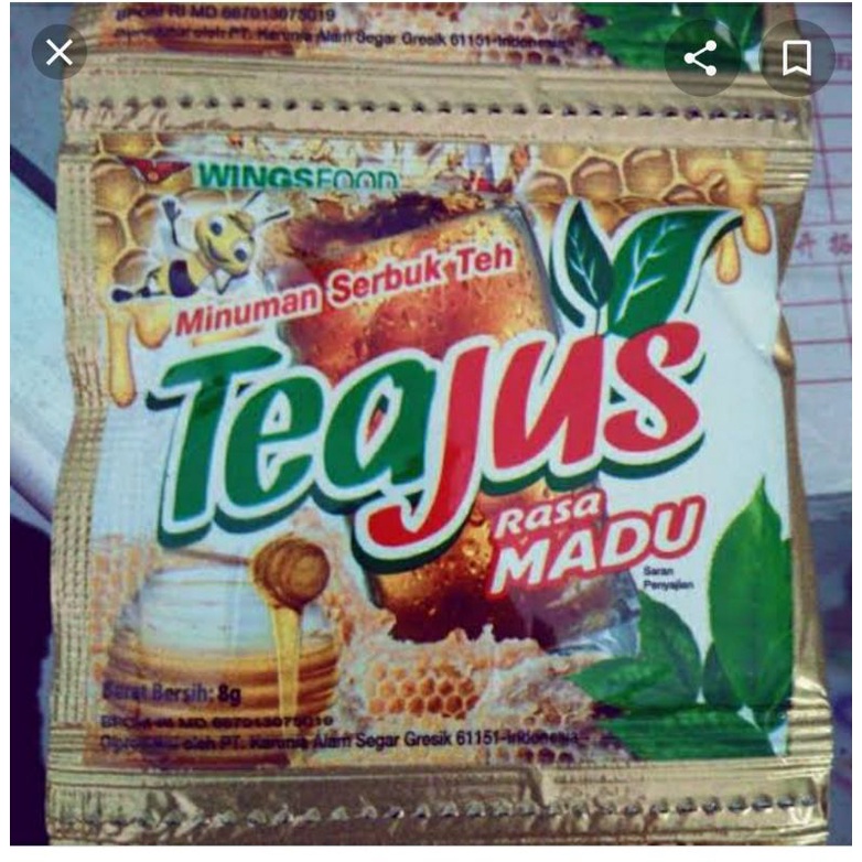 Jual tea jus rasa madu isi 10 sachet | Shopee Indonesia